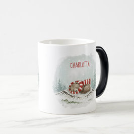 Custom Winter Bear Mug – Sleeping Animal Design Verwandlungstasse