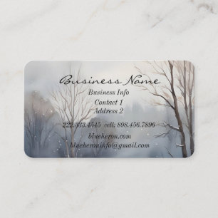 Custom Winter Forest Landschaft Landschaft Art Visitenkarte