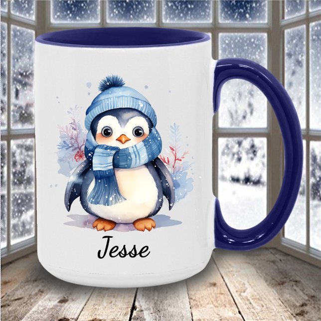 Custom Winter Penguin Kaffeetasse (Adorable Penguin Mug)