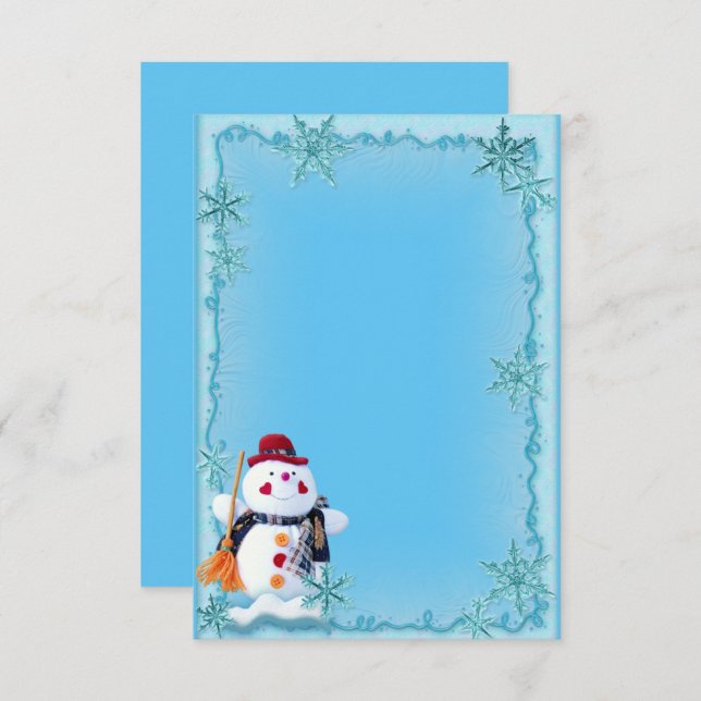 Custom Winter Wedding Einladung (Vorne/Hinten)