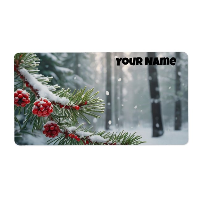 Custom Winter Wonderland | Pine & Berries Design (Vorne)
