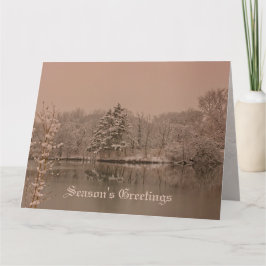 Custom Winter Wonderland Vintage Holiday Seasonal Karte