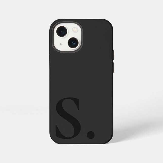 Custom with Initial Name iPhone 13 Mini Hülle (Rückseite)
