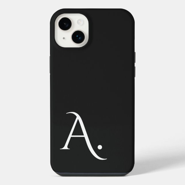 Custom with Initial Name iPhone 14 Plus Hülle (Rückseite)