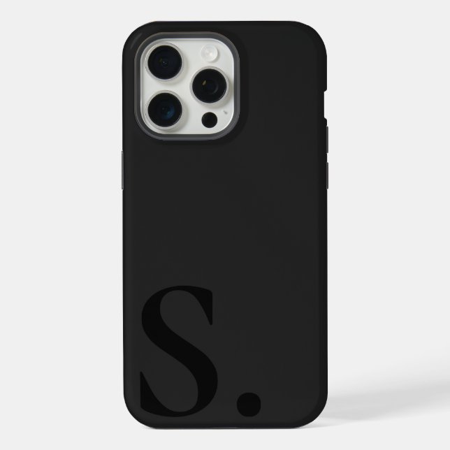 Custom with Initial Name iPhone 15 Pro Max Hülle (Rückseite)