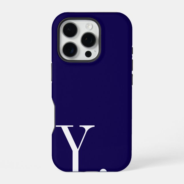 Custom with Initial Name iPhone 16 Pro Hülle (Rückseite)