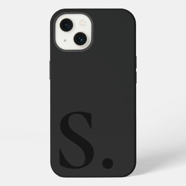Custom with Initial Name iPhone Hülle (Rückseite)
