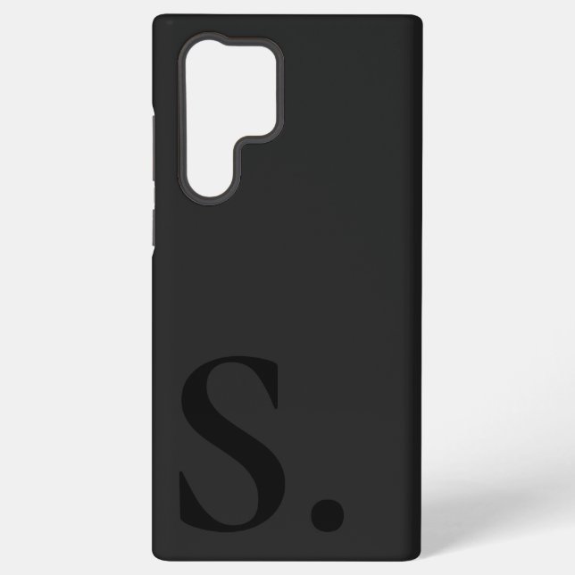Custom with Initial Name Samsung Galaxy Hülle (Rückseite)
