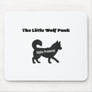 Custom Wolf Pack Family Shirts Alpha Wolf _1 Mousepad
