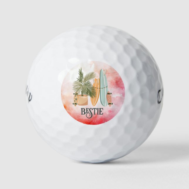 Custom Womans Best Friend Golfball (Vorderseite)