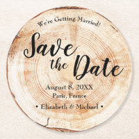 Custom Wood Cut Save the Date kreative Hochzeit