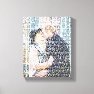 Custom Word Art. Foto erstellt durch Worte. Leinwanddruck