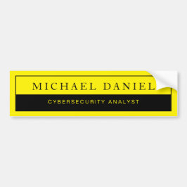 Custom Work Title & Name Car Bumper Sticker Autoaufkleber