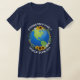 Custom World Tour Earth Sonnenblumen Reisen Frauen T-Shirt (Laydown)