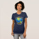 Custom World Tour Earth Sonnenblumen Reisen Frauen T-Shirt (Vorne ganz)