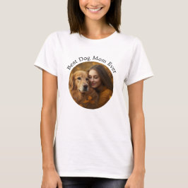 Custom World's Best Dog Mama Personalisiert Pet Fo T-Shirt