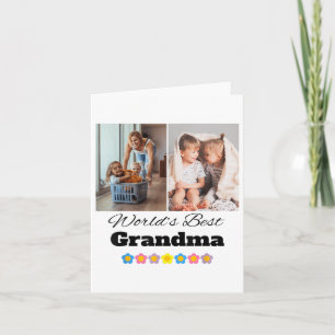 Custom Worlds Best Oma Foto - Personalisieren Sie  Karte