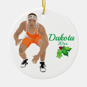 Custom Wrestling Weihnachtsschmuck Orange