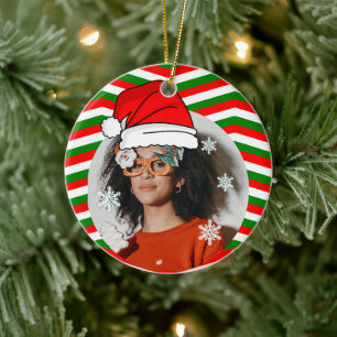 Custom Xmas. Foto Santa's Hut Keramik Ornament