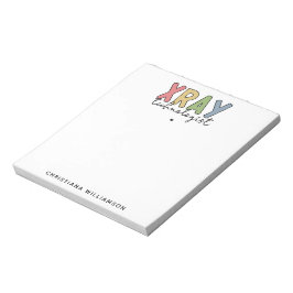 Custom Xray Technologist Röntgen Tech Geschenke Notizblock