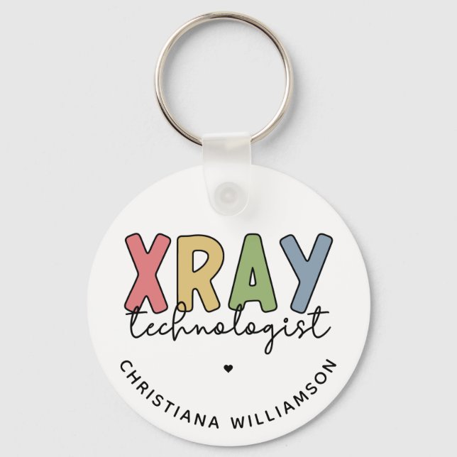Custom Xray Technologist Röntgen Tech Geschenke Schlüsselanhänger (Vorderseite)