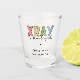 Custom Xray Technologist Röntgen Tech Geschenke Schnapsglas