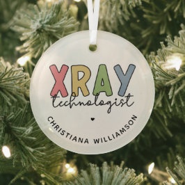 Custom Xray Technologist X-ray Tech Gifts Ornament Aus Glas