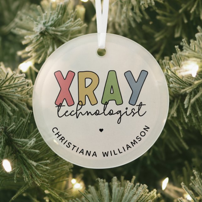 Custom Xray Technologist X-ray Tech Gifts Ornament Aus Glas (InSitu)