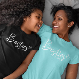 Custom Year Besties BESTE FREUNDIN Modernes Script T-Shirt