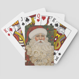 Custom Year Boho Santa Claus Spielkarten