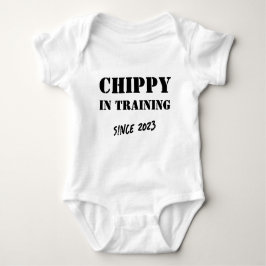 Custom Year "Chippy in Training" Carpenter Tradie Baby Strampler