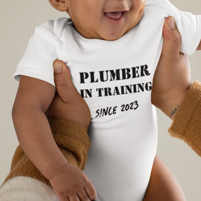 Custom Year "Klempner in Training Tradie Baby Strampler (Von Creator hochgeladen)