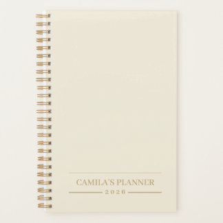Custom Yearly Planner | Sleek Neutral Design Planer