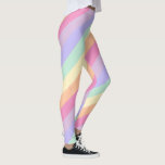 Custom Yellow Blue Green Lila Womens Colorful Leggings<br><div class="desc">Moderne,  elegante,  rosa,  gelb-orange blaue Lila Streifen Custom Colorful Template Damen Leggings.</div>