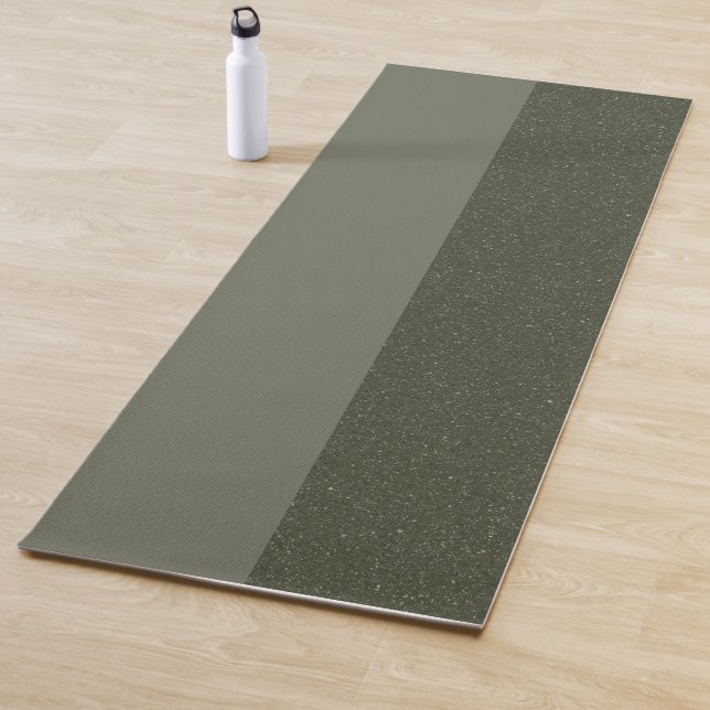 Custom Yoga Mat - Moss Green Split Design Yogamatte (Beispiel)