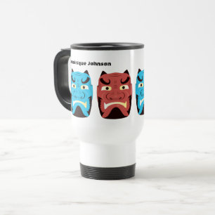 Custom Yokai Oni (japanischer Dämon) Reisebecher