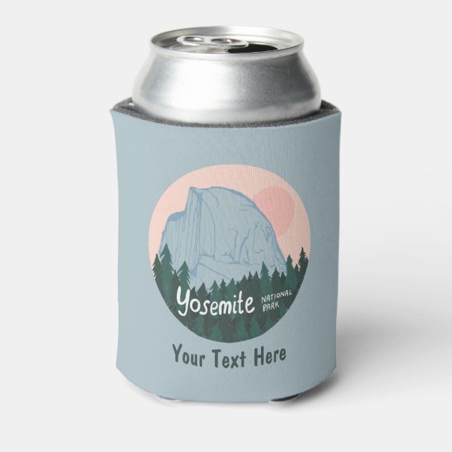 CUSTOM Yosemite Nationalpark Halbkuppel Kunst Dosenkühler (Kanne Rückseite)