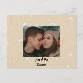 Custom “You & Me Forever” Photo Valentine Card Feiertagspostkarte