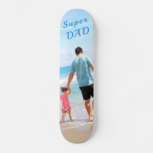 Custom Your Foto von Skateboard with Text - Super  (Vorderseite)