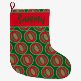 Custom "Your Name" Weihnachts-Strumpf Großer Weihnachtsstrumpf