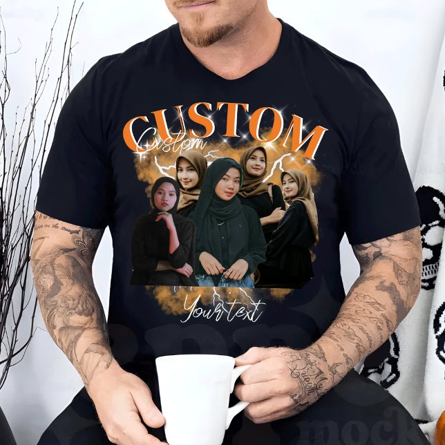 Custom Your Oben Bootleg Foto Bootleg Girlfriend T-Shirt (Von Creator hochgeladen)