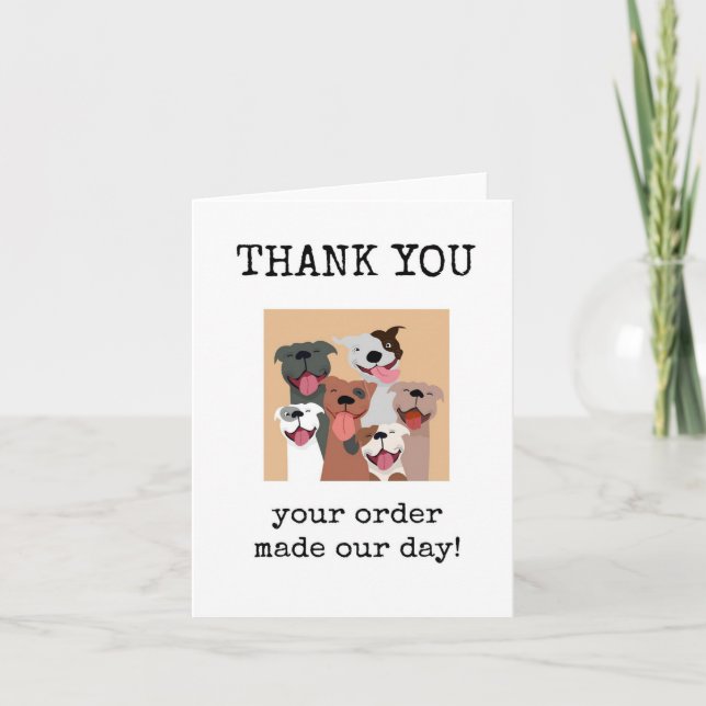 Customer Thank You, Appreciation Card Karte (Vorderseite)