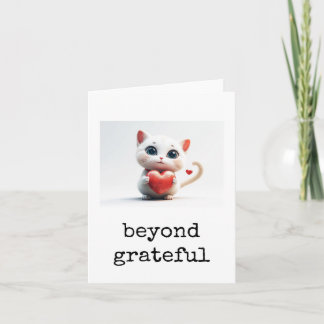 Customer Thank You Card, Appreciation, Cute Cat Karte