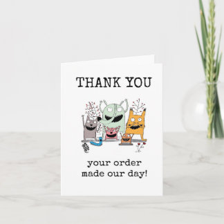 Customer Thank You Card, Funny, Cute Karte