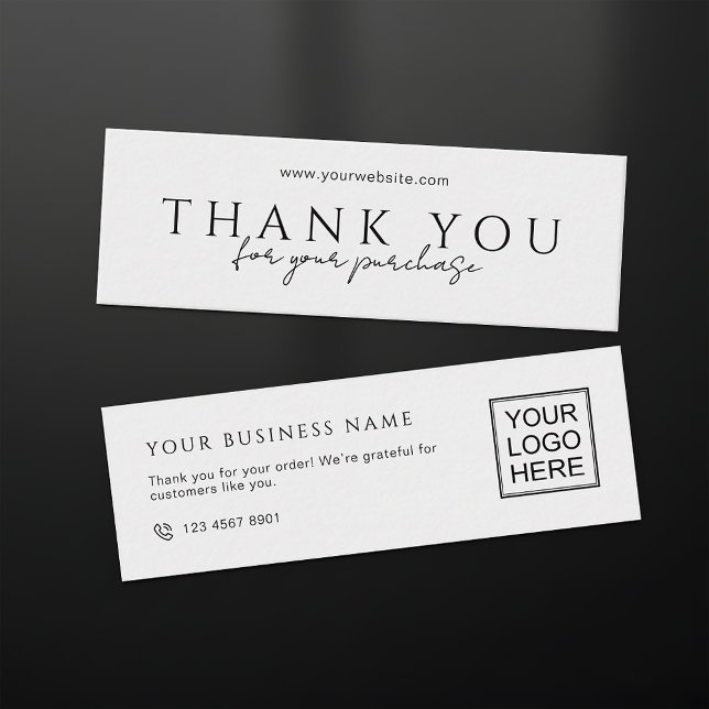 Customers Order Packaging Thank You Mini Inserts Mini Visitenkarte (Von Creator hochgeladen)