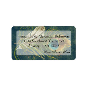 CustomInvite Étiquettes de plumes Peacock Artistiq