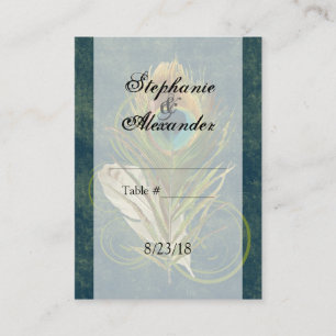 CustomInvite Peacock Feather Mariage Cartes de pla