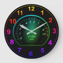 Customisable Automotive Car Themed Clock Große Wanduhr