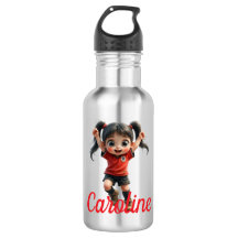 Customisable Chibi Style Girl Soccer Player