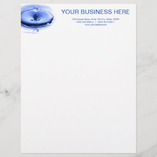 Customisable En-tête de lettre d'éclaboussure